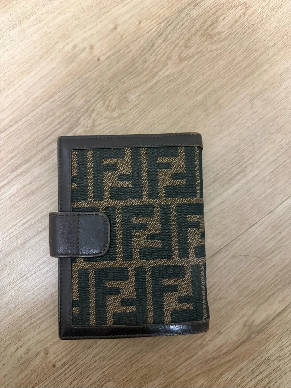 Fendi Brown and Black FF Logo agenda